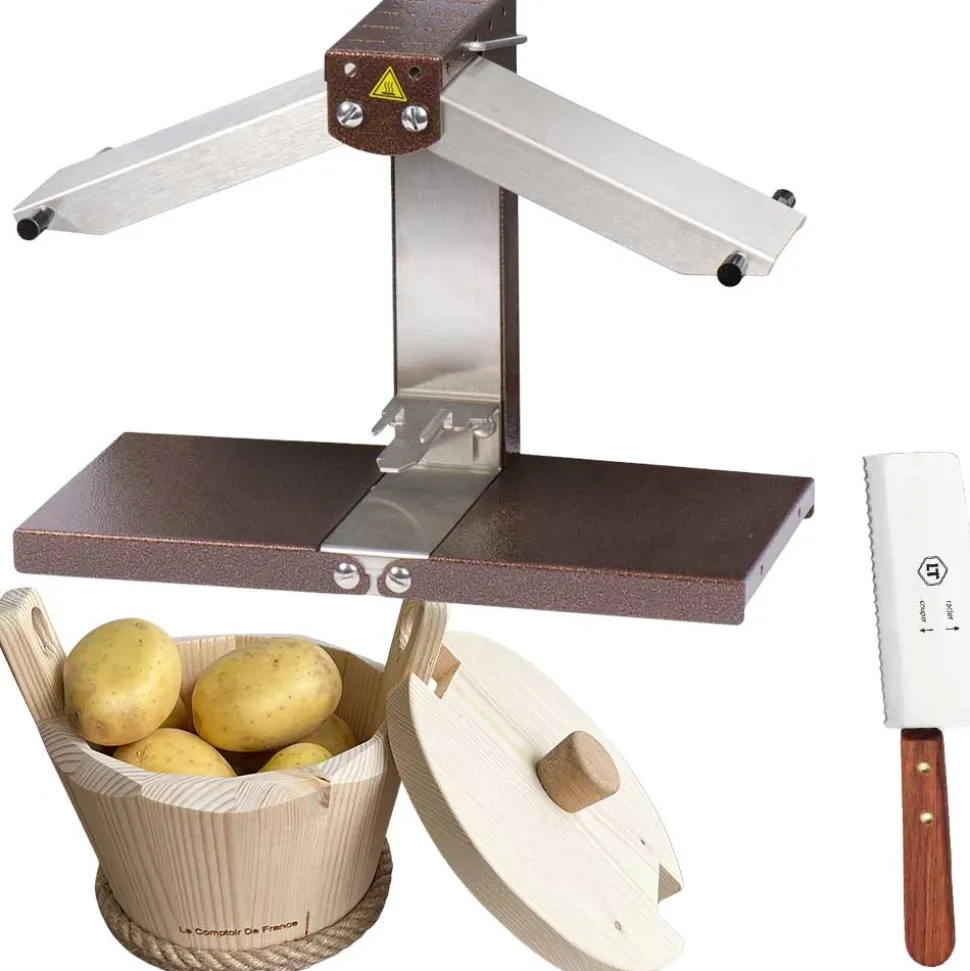 Appareil à Raclette Brézière avec couteau spécial Raclette et Patatière - Louis Tellier
