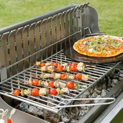 Barbecue + Chariot Exclusive Irissarry 78*32 Inox - LE MARQUIER
