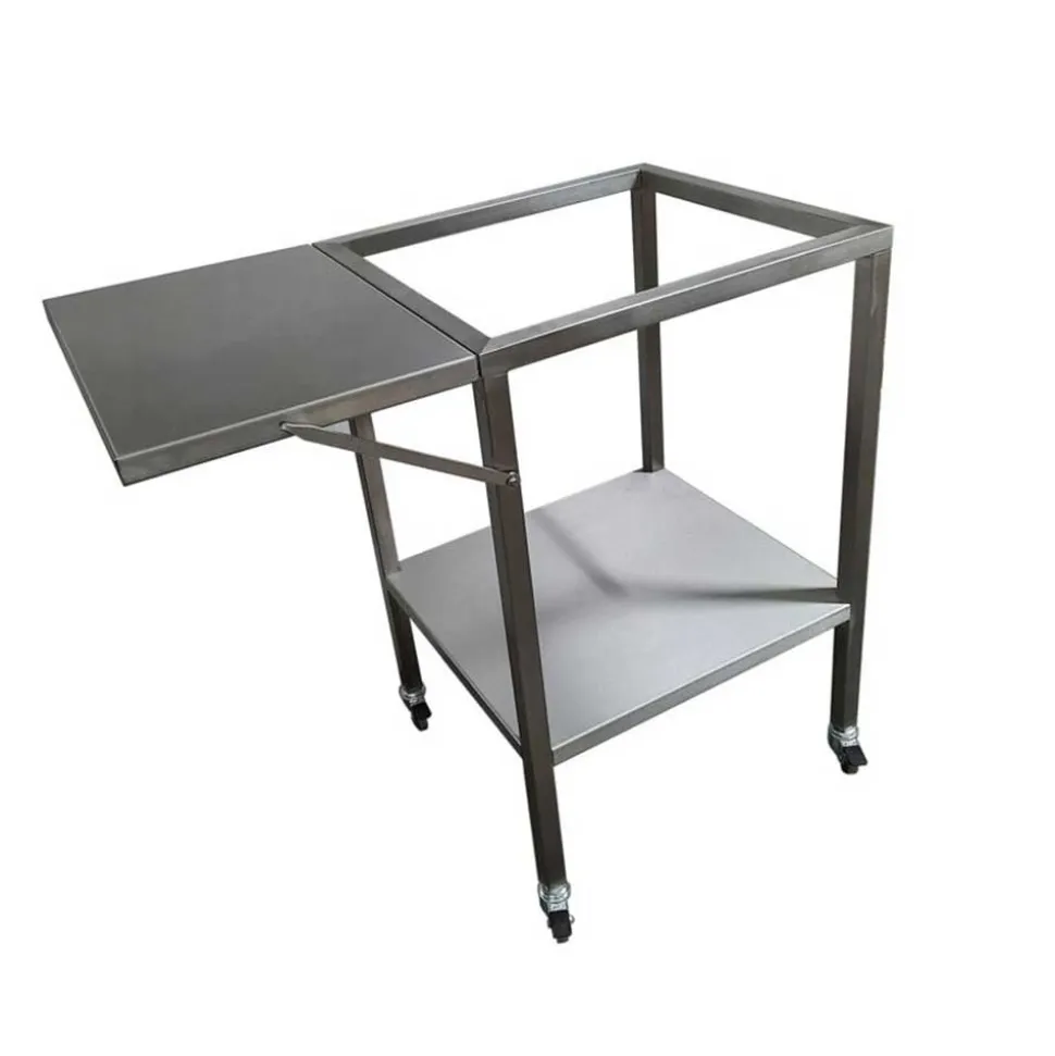 Barbecue Inox Charbon avec Chariot et Couvercle - PLANCHA TONIO