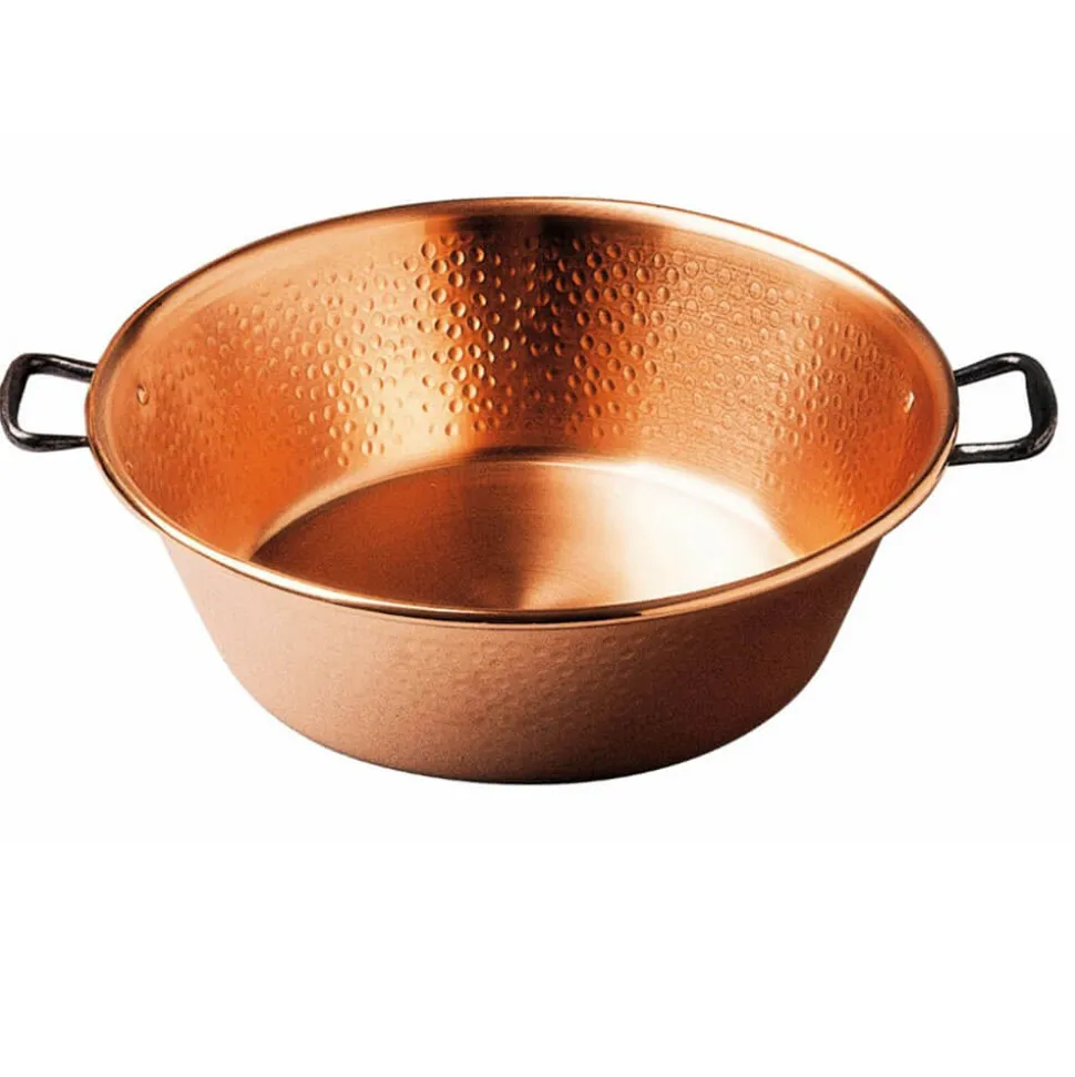 Bassine à Confiture en Cuivre martelé Tous Feux Induction - BAUMALU
