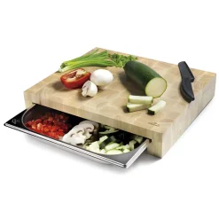 Billot en bois et bac gastronomique inox - ENO