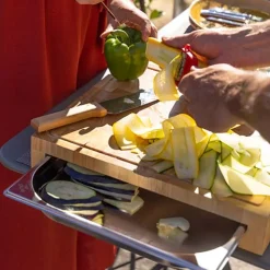Billot en bois et bac gastronomique inox - ENO