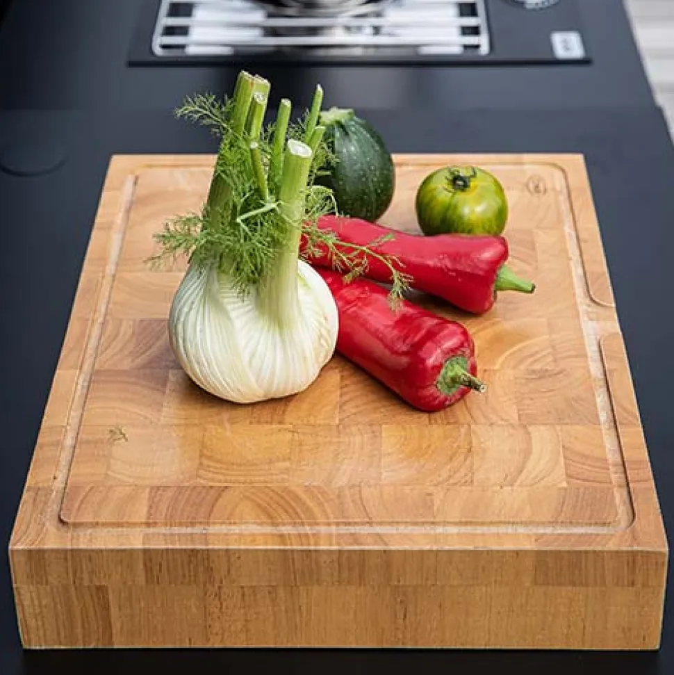 Billot en bois et bac gastronomique inox - ENO