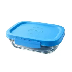 Boite Conservation Rectangulaire Couvercle Bleu Freshbox - DURALEX