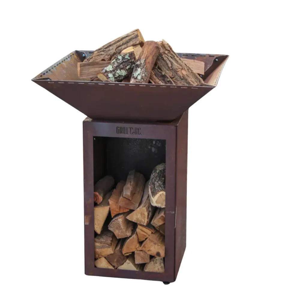 Bol à feu Cévenol Carré Acier CORTEN - GRILL CHIC