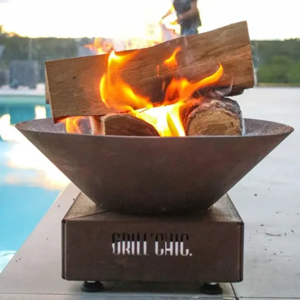 Bol à feu mini Cévenol format de table Acier CORTEN - GRILL CHIC