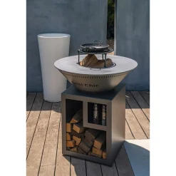 Brasero Classique 83 x 90 cm ALU Double Cuve - GRILL CHIC