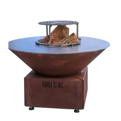 Brasero Mini Cévenol Rond Acier CORTEN - GRILL CHIC