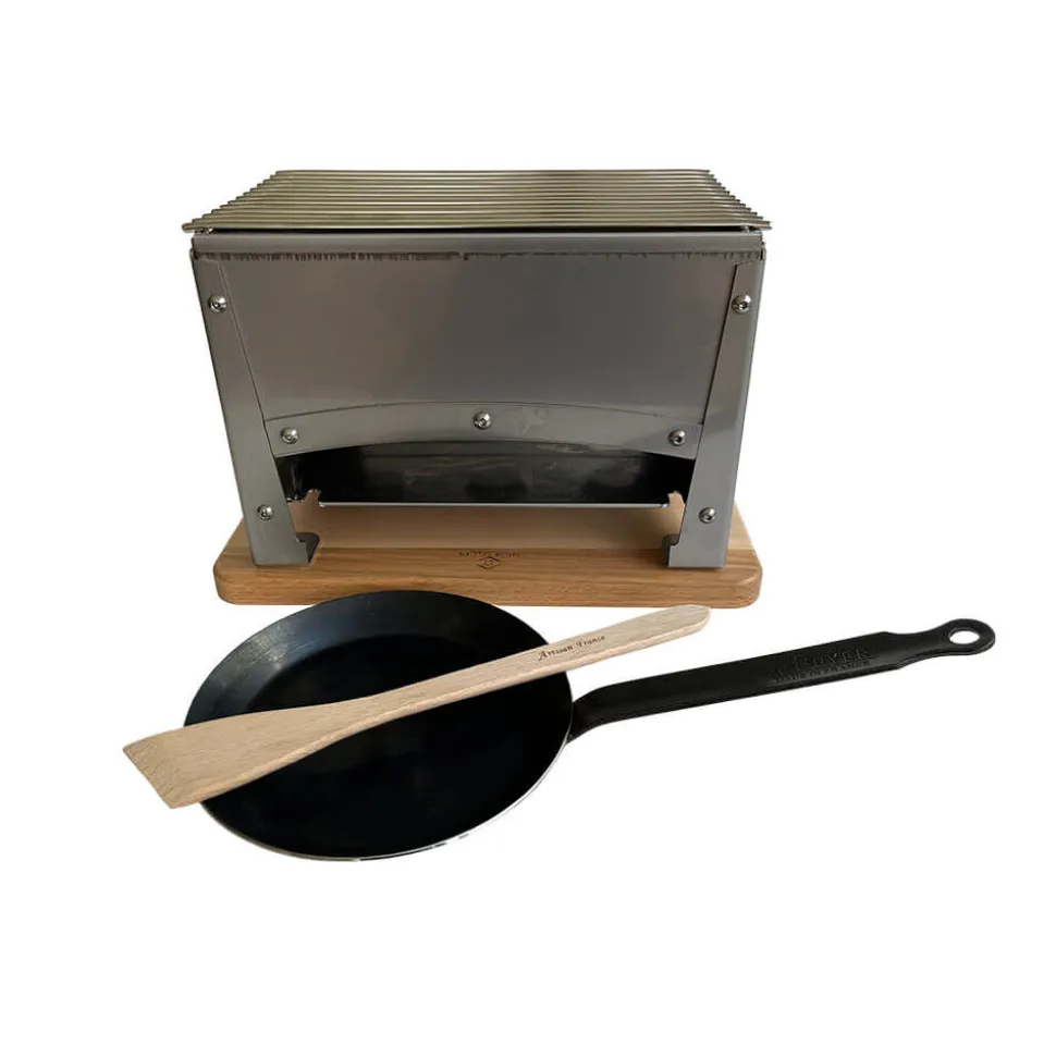 Braséro BBQ de table inox avec Kit Reblochonade - Louis Tellier