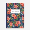 Carnet "Mots de passe" Motif Fleurs - PASCALE EDITIONS