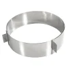 Cercle réglable inox - de 160 à 280 mm diamètre - hauteur 60 mm - GOBEL