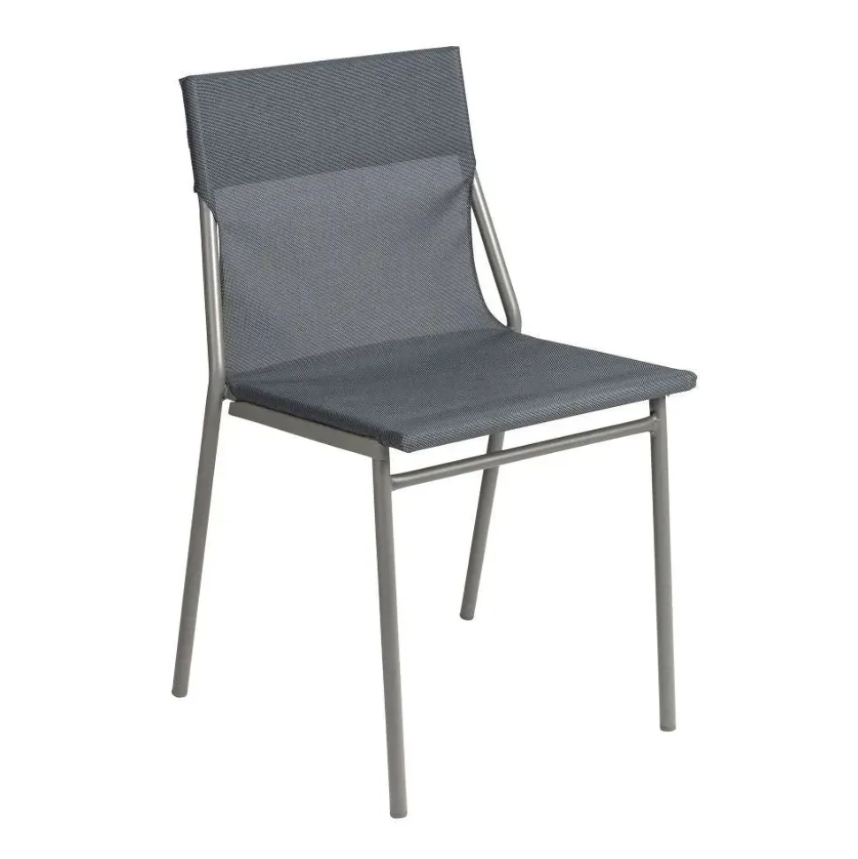 Chaise extérieure professionnelle structure titane Horizon - toile Batyline Duo - LAFUMA