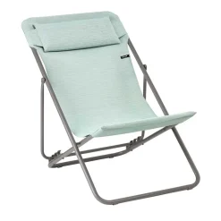Chaise longue pliante compacte MAXI TRANSAT + toile Batyline DUO - LAFUMA