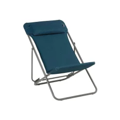 Chaise longue pliante compacte MAXI TRANSAT + toile BeComfort - LAFUMA