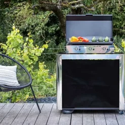 Chariot ACHILLE inox avec rideau - ENO