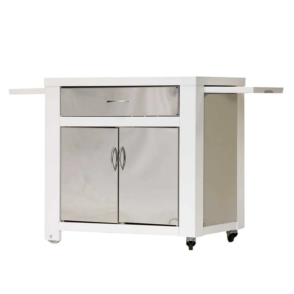 Chariot inox et acier époxy pour plancha gaz ou électrique - PLANCHA TONIO