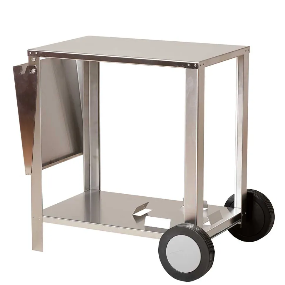 Chariot inox pour plancha 2 feux - PLANCHA TONIO