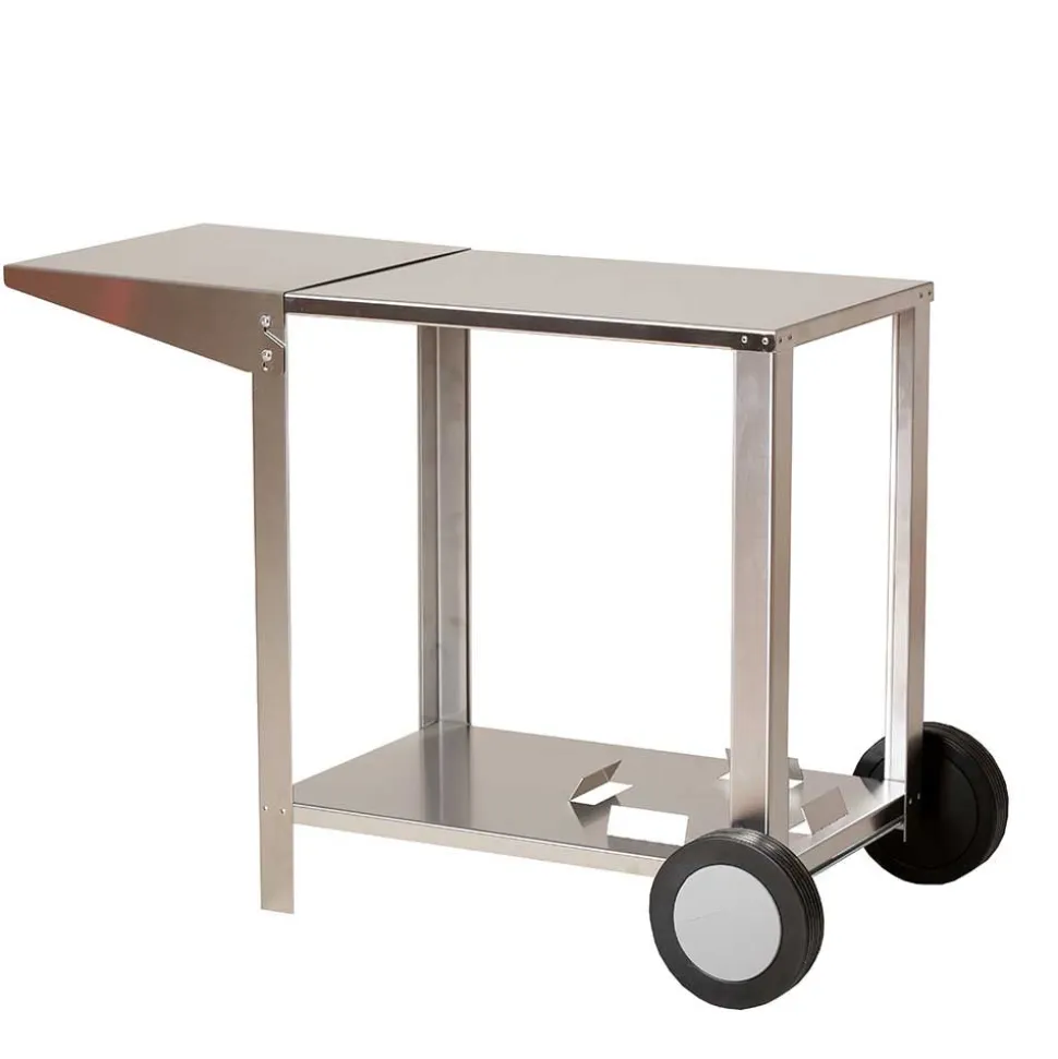 Chariot inox pour plancha 2 feux - PLANCHA TONIO