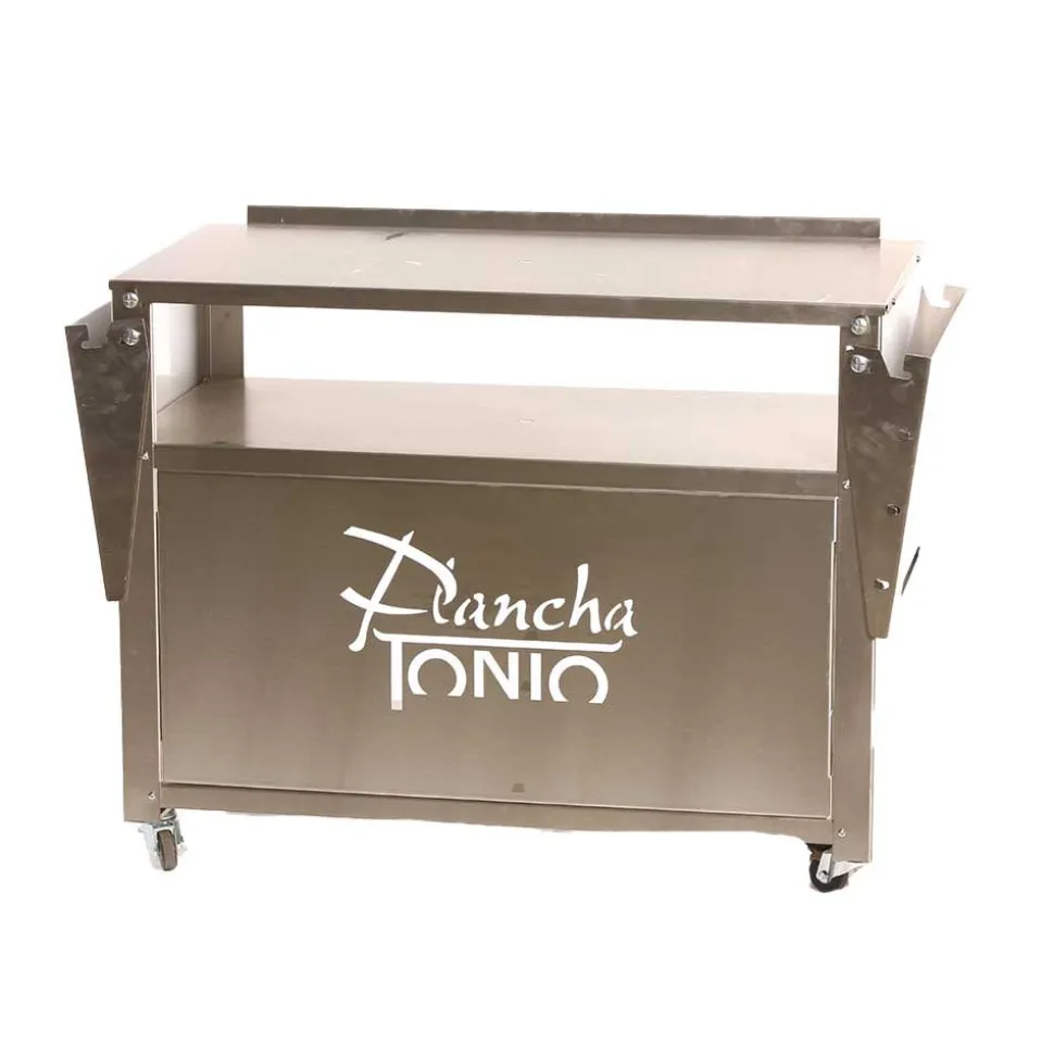 Chariot inox pour plancha gaz ou électrique - PLANCHA TONIO