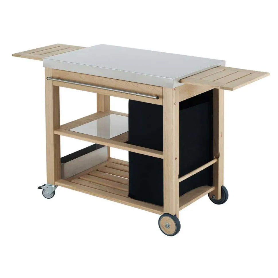 Chariot MOBILOT bois et inox pour plancha - ENO