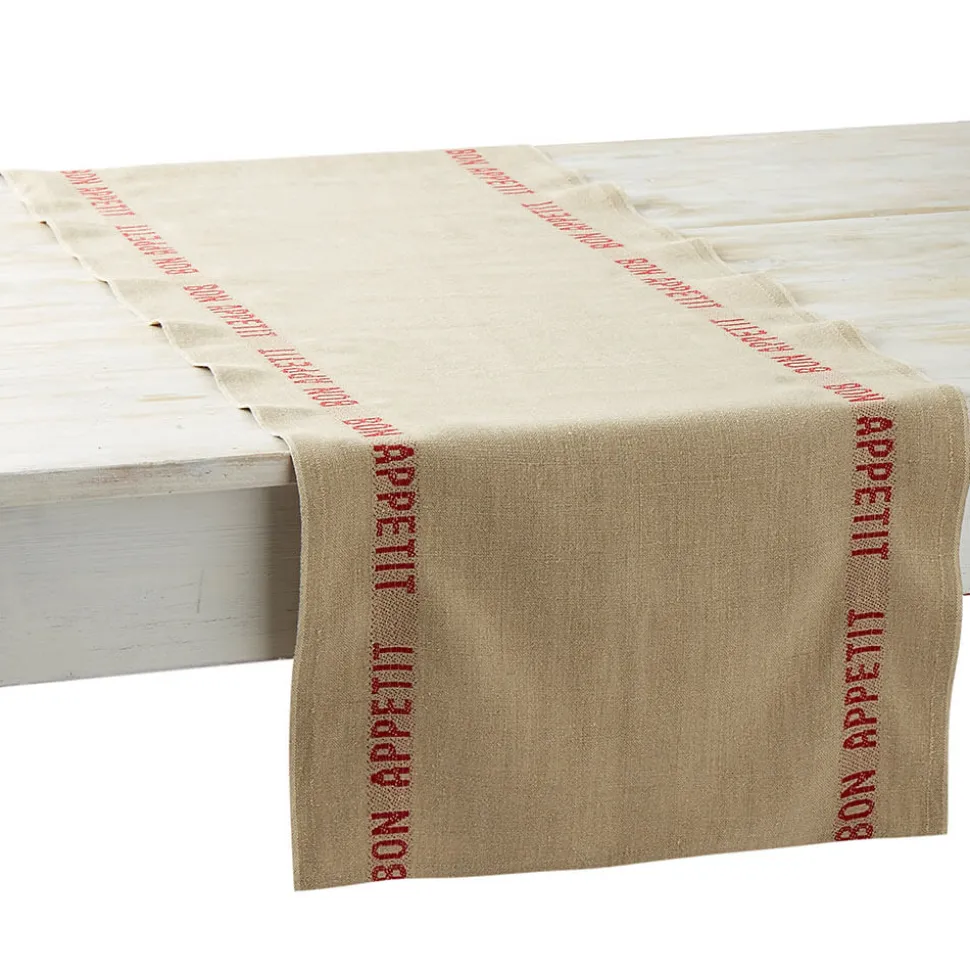 Chemin de table Bon Appetit Lin 45 x 140 cm - Charvet Editions