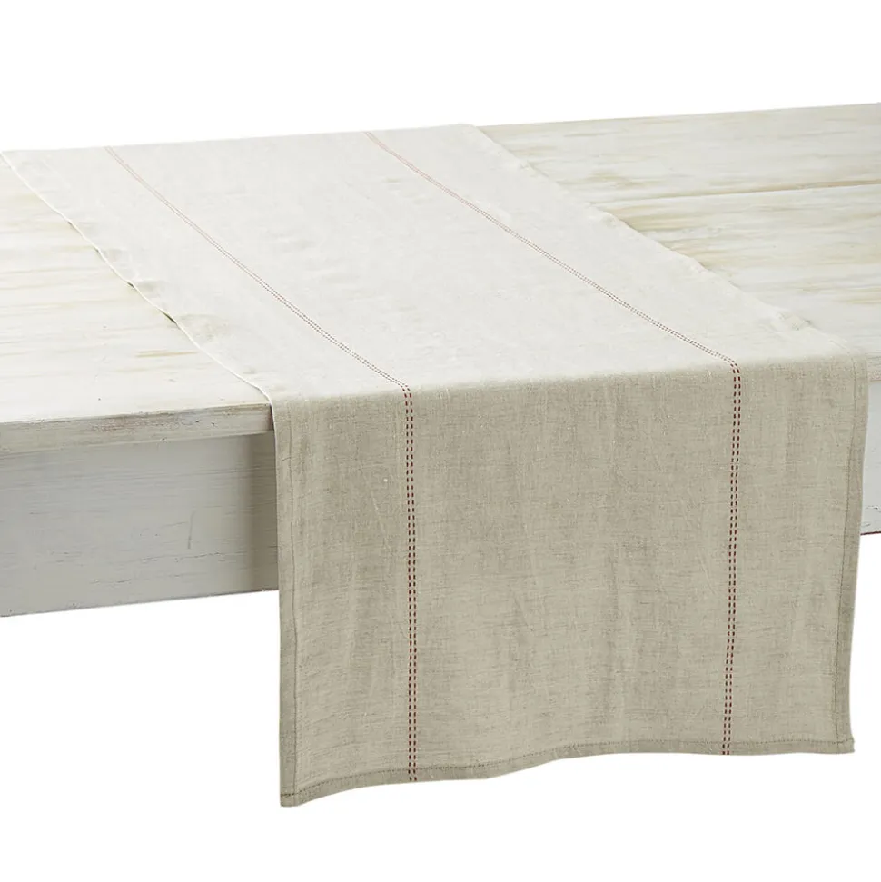 Chemin de table Rythmo 45 x 150 cm en Lin - Charvet Editions