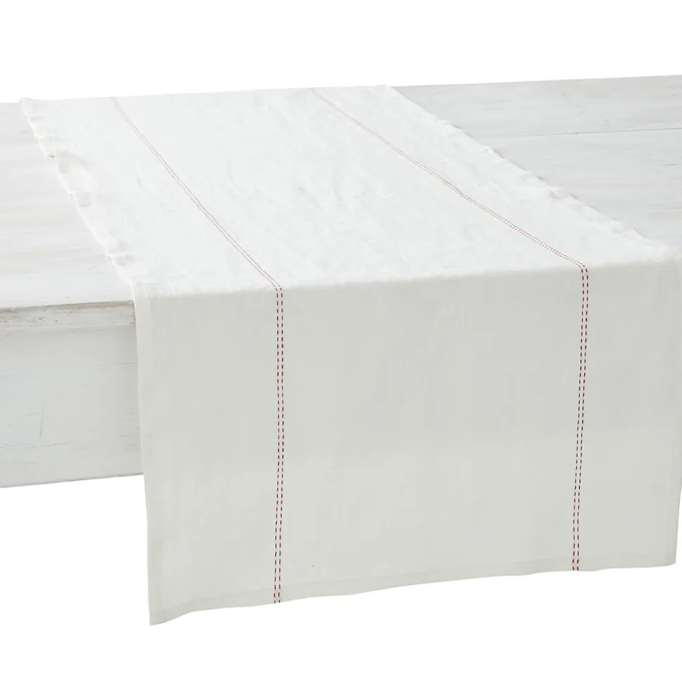 Chemin de table Rythmo 45 x 150 cm en Lin - Charvet Editions