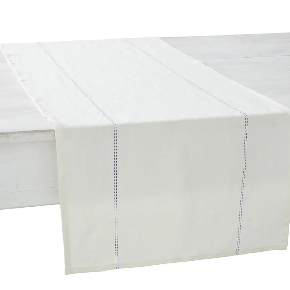 Chemin de table Rythmo 45 x 150 cm en Lin - Charvet Editions