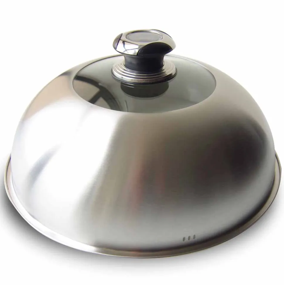 Cloche Inox thermomètre diamètre 33 cm - LE MARQUIER