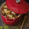 Cocotte Mijoteuse fonte ovale rouge Le Chasseur Invicta