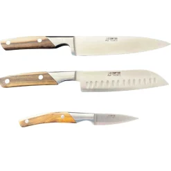 Coffret 3 couteaux de cuisine Le Thiers Pistachier - GOYON-CHAZEAU