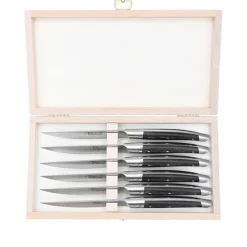 Coffret 6 Couteaux Le Thiers Avantage avec Manche Paperstone Mocha - GOYON-CHAZEAU