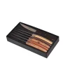 Coffret 6 Couteaux Le Thiers Pirou Brasserie Bois assortis - GOYON-CHAZEAU