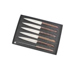 Coffret 6 couteaux Sakura Manche Wengé - Au Sabot