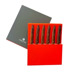 Coffret 6 couteaux UBAC bois d'amourette - PERCEVAL