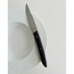 Coffret de 2 Couteaux de table UBAC - bois d'ébène de Mozambique - PERCEVAL