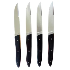 Coffret de 4 Couteaux de table UBAC - ébène de Mozambique - PERCEVAL