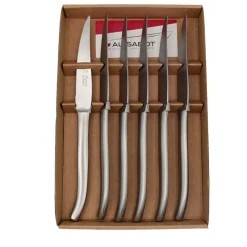 Coffret de 6 couteaux Laguiole Acier mat - Au Sabot
