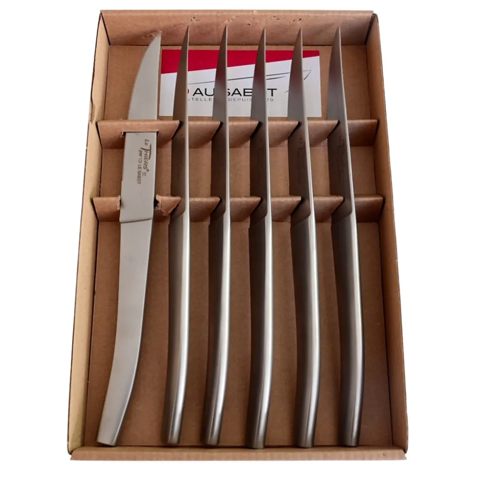 Coffret de 6 couteaux Le Thiers Acier Mat - Au Sabot