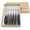 Coffret de 6 couteaux à Steak Bistronome Manche Noir - Au Nain