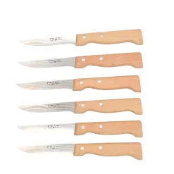 Coffret de 6 Couteaux à Steak manche bois - Au Sabot