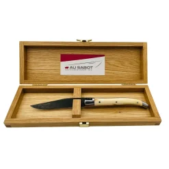 Coffret Laguiole Prestige Lame Damas Manche Phacochère - Au Sabot
