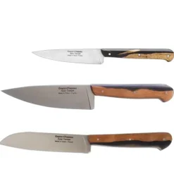 COFFRET TRIO Couteau de Chef TRADI Ebène aubier - GOYON-CHAZEAU