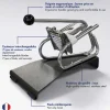 Coupe-Frites Professionnel couteau étamé + poussoir 6 mm - Louis Tellier