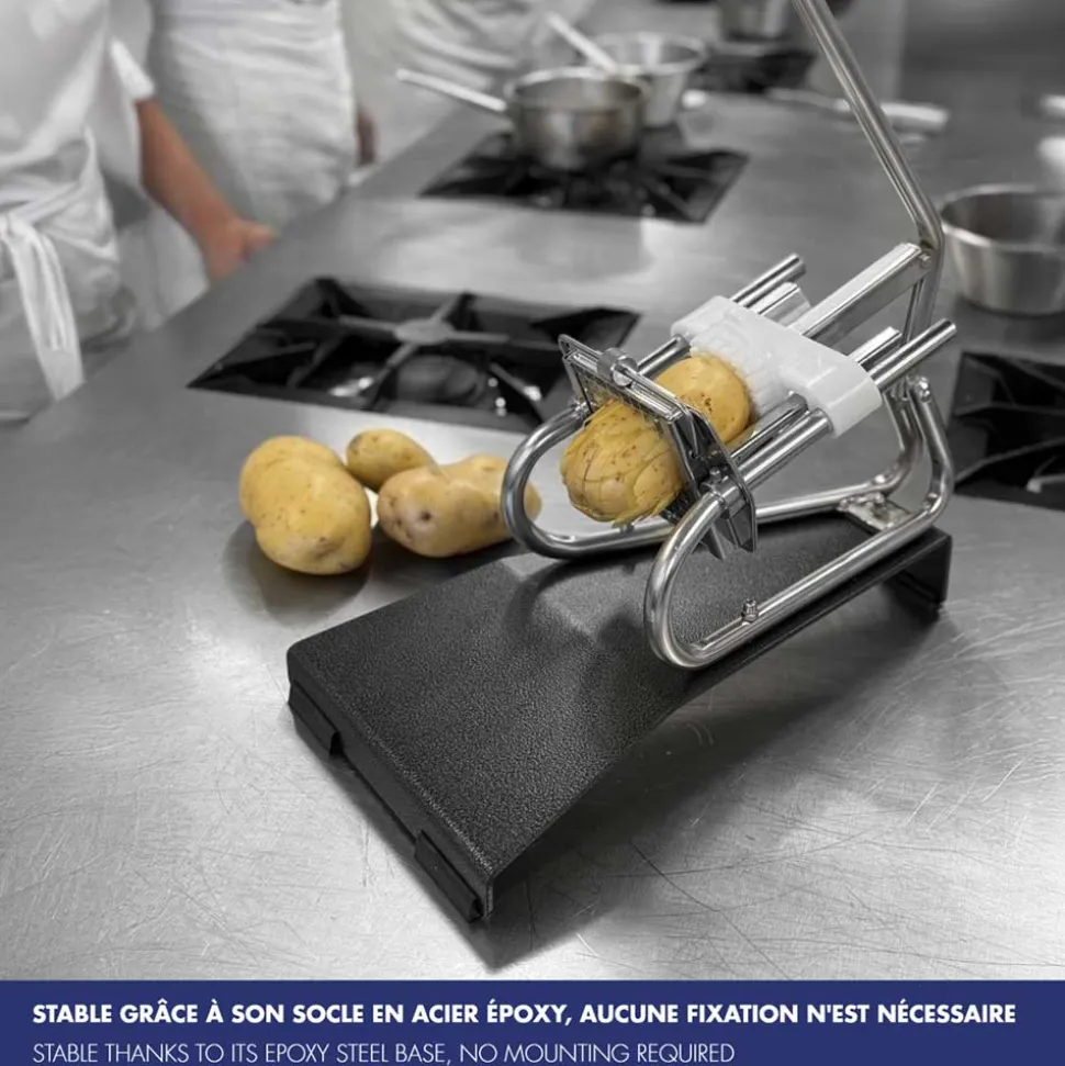 Coupe-Frites Professionnel sur socle epoxy 10 mm - Louis Tellier