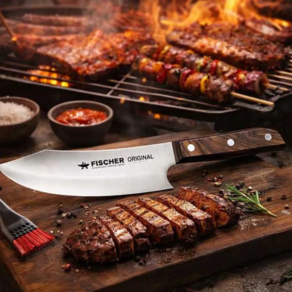Couteau de chef 20 cm spécial Barbecue 3 en 1 - FISCHER