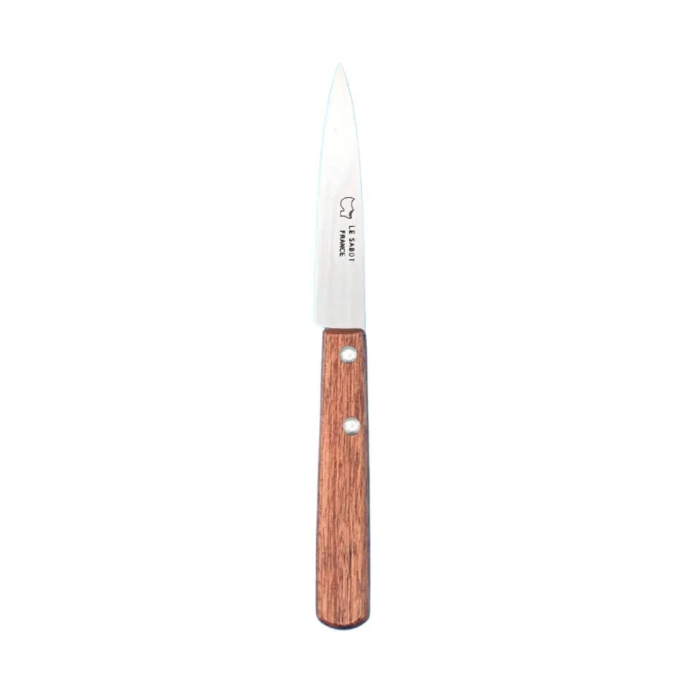 Couteau d'Office Lame Carbone Manche Sapelli - Au Sabot