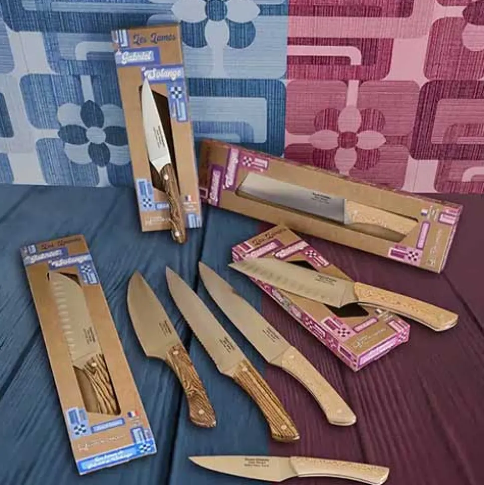 Couteau Marin Filet de Sole Solange Manche Platane - GOYON-CHAZEAU