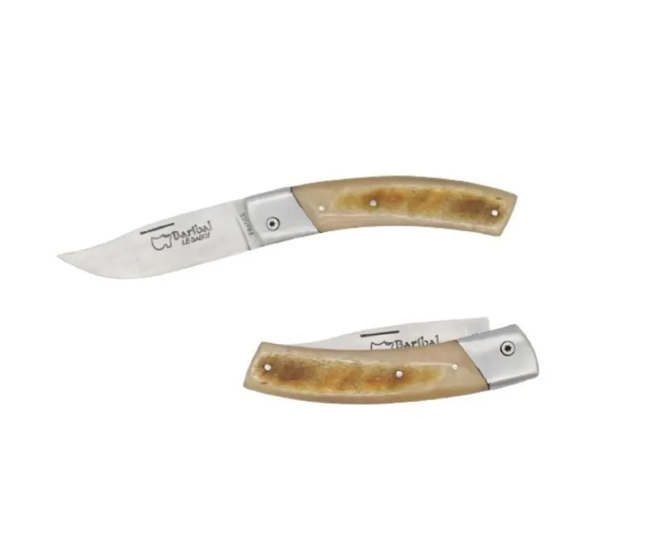 Couteau pliant Baribal avec Manche en Corne Bélier - Au Sabot