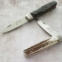 Couteau pliant Hallali Corne de bélier 1 pièce - DOURIS CHASTEL